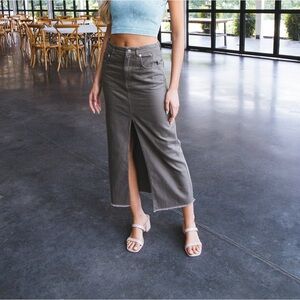 Denim Maxi skirt